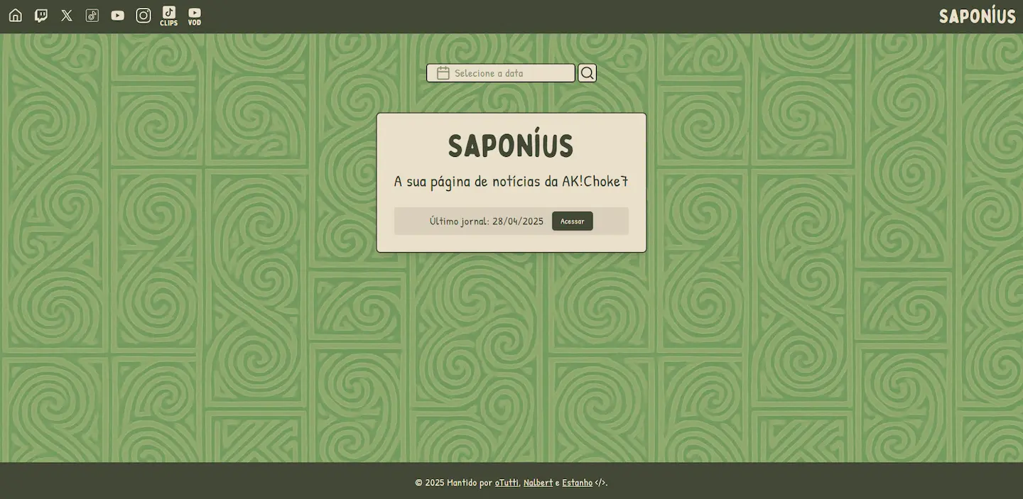 Imagem do projeto: Saponíus - Jornal